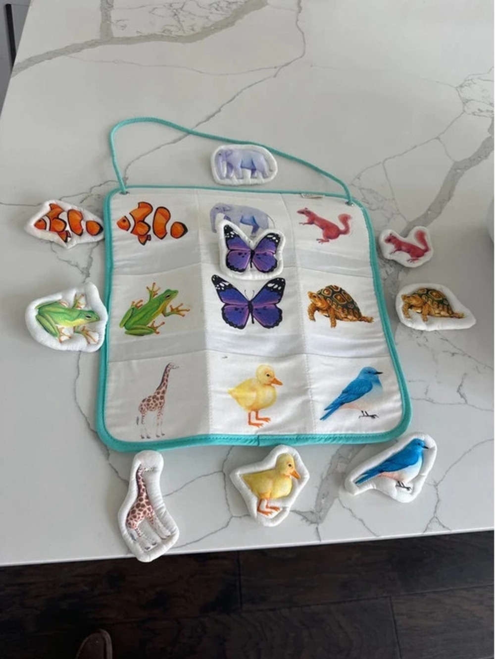 Lovevery critter pocket toy